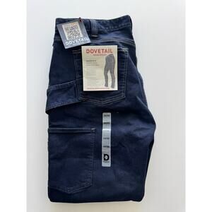 Dovetail Workwear Women Maven Slim Leg Fit Cargo Pants,Powerflex Indigo Denim